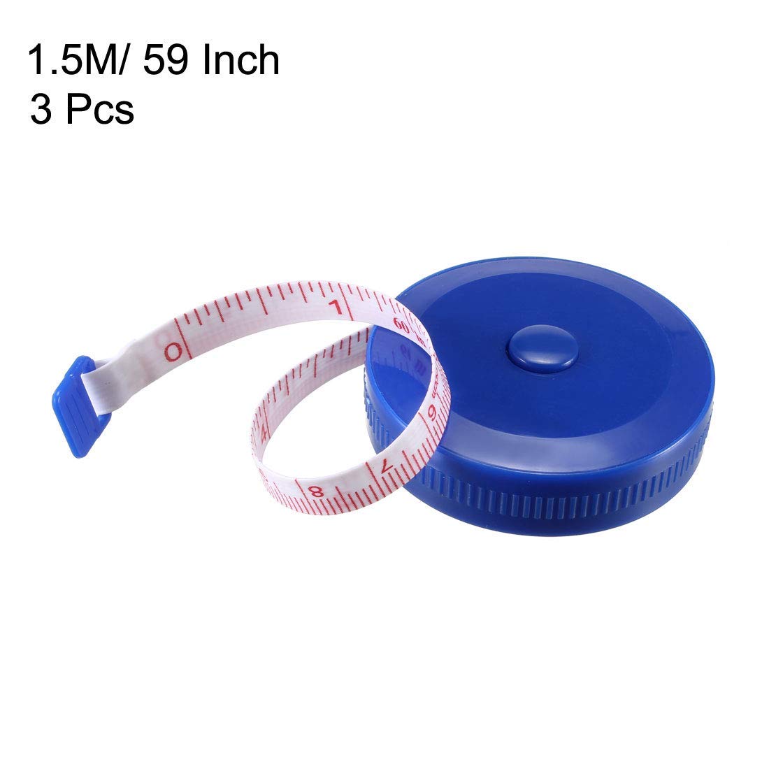60 Inch Retractable Soft Tape Measure – Double Scale (Inches & CM) For Sewing, Tailoring & Body Measurements | Colorful Shell - View #4