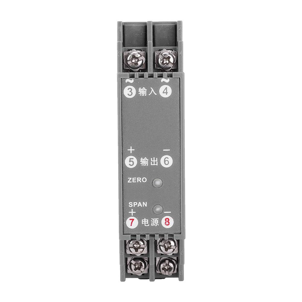 Stromsensor Wechselstrom 0-10A Eingang DC 0-10V Ausgang Typ K Stecker DIN 35mm Schiene Grau für industrielle Strommessung und Überwachung