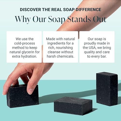 Image of Handmade Soap, All Natural Soap for Women & Men, Hand, Bath & Body Natural Bar Soap, Vegan, Palm Oil Free, Made in USA, 3.5 Ounce (Pack of 1) (3.5 Ounce (Pack of 1), Tea Tree Mint)