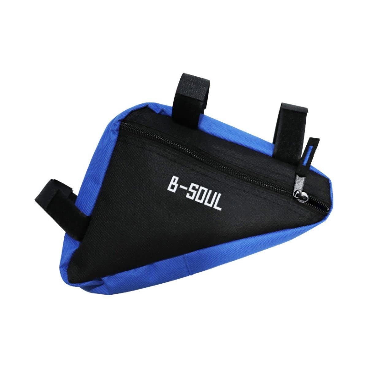 VGEBY1 Triangle Saddle Pouch, Safety Bike Saddle Front Frame Bag Top Tube Pouch for Outdoor Sports Activities Cycling(Black&Blue) - Image 4