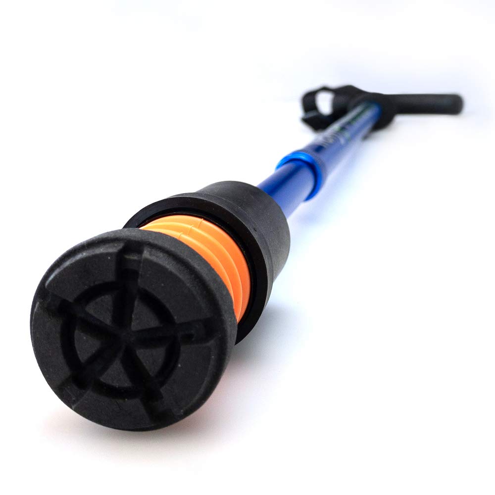 Flexyfoot - Bastone da passeggio pieghevole con manico Derby ammortizzante, maggiore comfort, presa migliorata, sicurezza migliorata