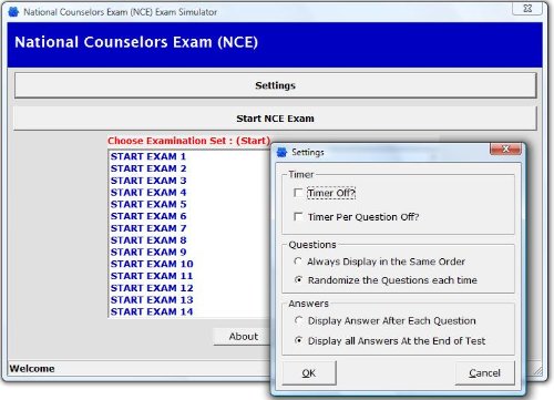 National Counselor Examination for Licensure and CertificationÂ® (NCE) 4,000 Review Questions Software for the National Counselor Examination, State Counseling Exams, and the Counselor Preparation Comp