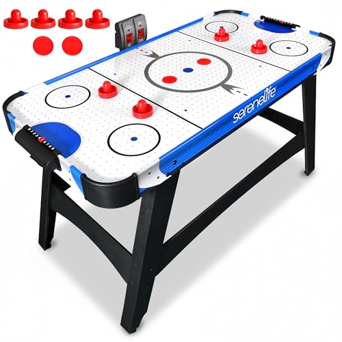 SereneLife Powered Air Hockey Table, 4.5 ft 54’’ Sports...