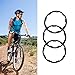 Haosie 3pcs Bike Cassette Spacers, Bike Spacer, Bike Headset Washer, Bracket Axle Washer, 3 Size 1mm 1.5mm 2mm Aluminum Alloy Bike Flywheel Hub Spacer Bike Bottom Bracket Axle Washer Gasket