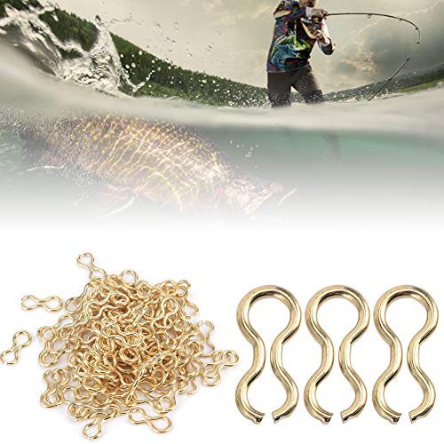 Pliegue de Ojos de Alambre de Pesca de aleación de Acero de diseño Simple, Bucle de Molde de Tornillo de Pesca de Carpa Salvaje de aleación de Acero, Pesca Salvaje p Cover