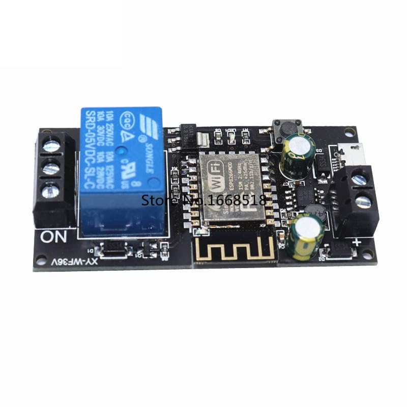 Sinilink WiFi Mobile Phone Remote Control Relay Module DC6V~36V Smart Home Phone APP ESP-12F XY-WF36V