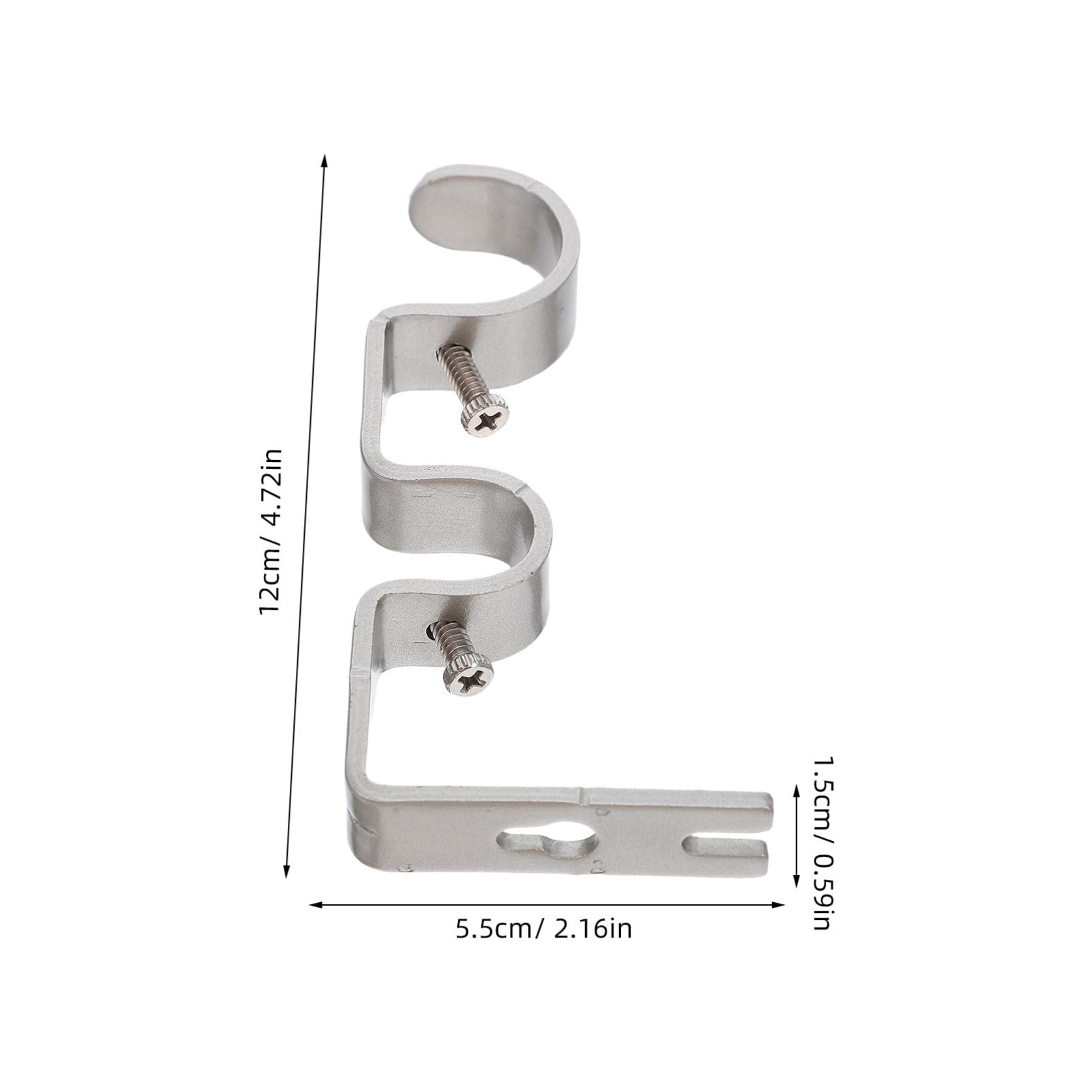 Toyvian Support de Tringle à Rideaux Central 6 Pièces en Fer Argenté