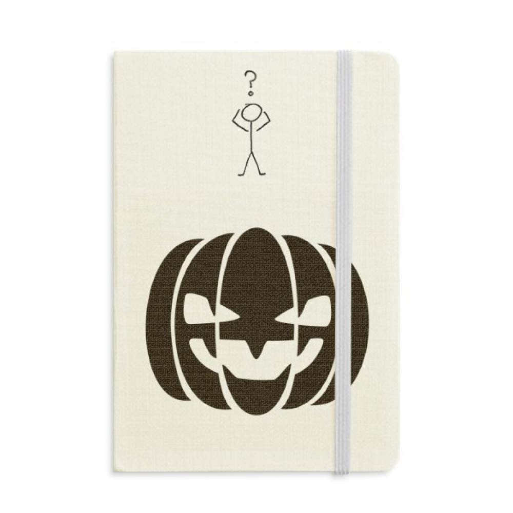 Carnet A5 Halloween citrouille noire pour notes de fête