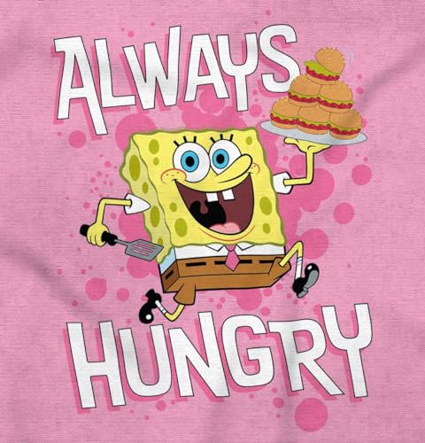 Brisco Brands Funny SpongeBob Cartoon Always Hungry Baby Romper Boys or Girls2
