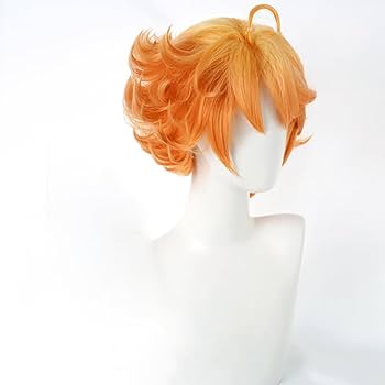 エマ　ウイッグ Amazon.com: JCvCX Anime Emma Wig Short Orange Curly Party