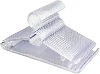 Cabides De Acrilico Transparente Antiderrapantes Multiuso Com 50 Unidades Antideslizante Reforçado |Feito de Material Virgem de Acrílico| Cabides para Calças, Camisas, Camisetas, Ternos