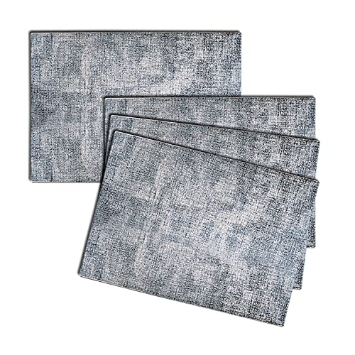 Zjright Lot de 4 sets de table en similicuir antidérapant et imperméable Couleurs mélangées 44 x 30 cm Cover