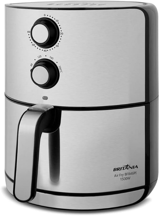 Fritadeira Elétrica Air Fry Britânia 4,6 Litros Inox BFR46PI -...