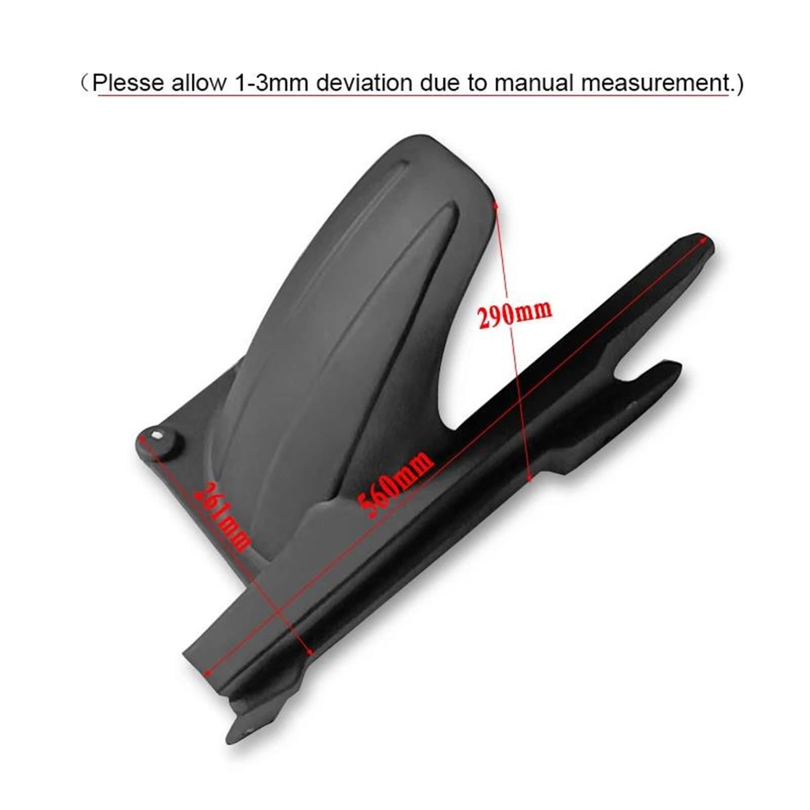 Kit Di Copertura Per Parafango Posteriore Per Moto H&onda NX400 NX500 2024 2025+ Paraspruzzi per moto(Black)