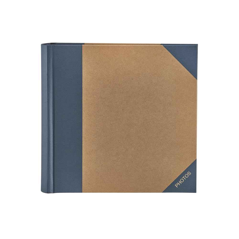 Kenro White Green Wood Blue Dolphin Photo Album With Kraft Paper Cover For 200 Photos 6X4 Inch/10X15cm Family Photograph Album – Grw006ue