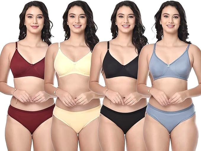 Generic Lingerie Breathable Innerwear - Multicolor