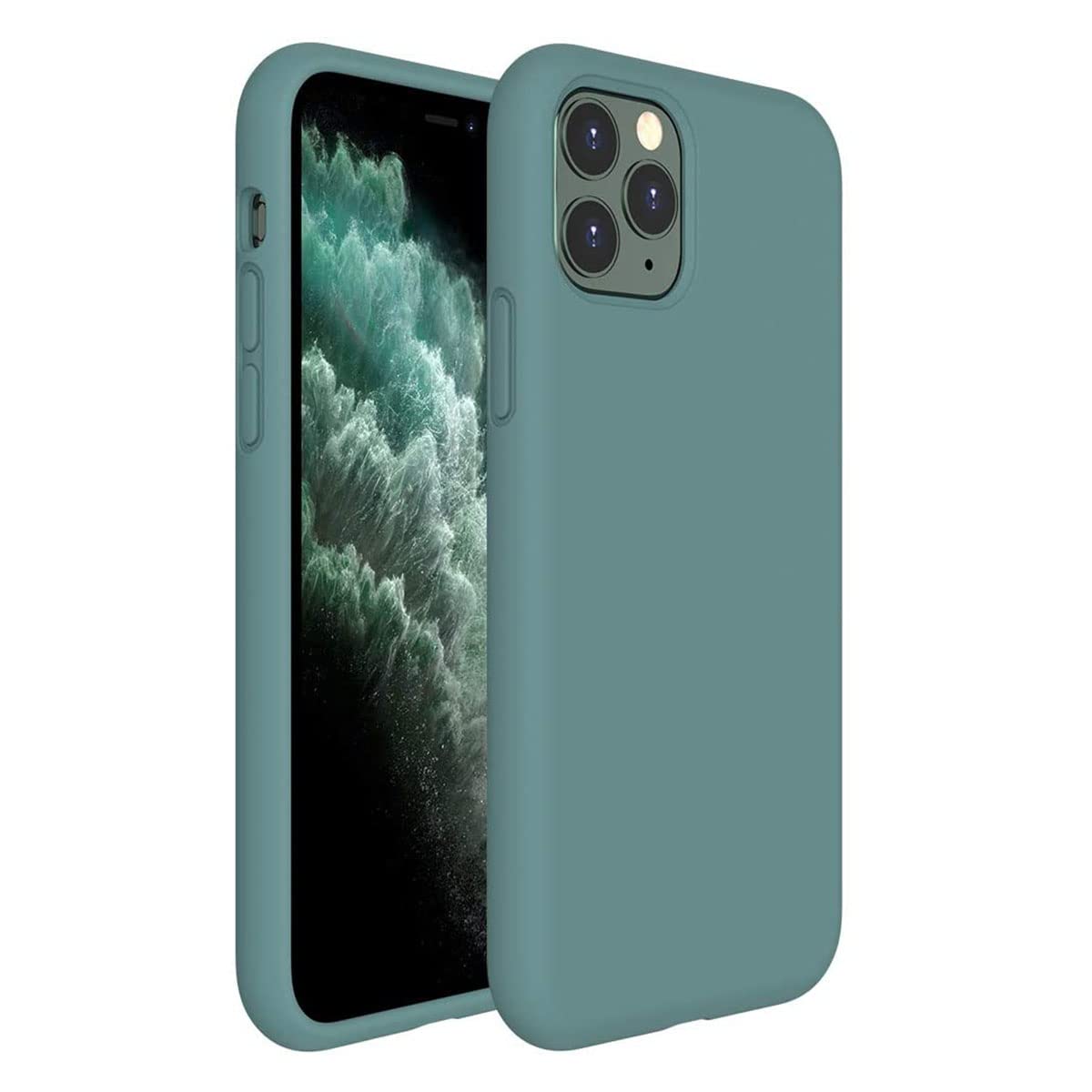 LIRAMARK Liquid Silicone Soft Back Cover Case for Apple iPhone 11 Pro Max (Pine Green) (B081ZDGLSM) Amazon Price History, Amazon Price Tracker