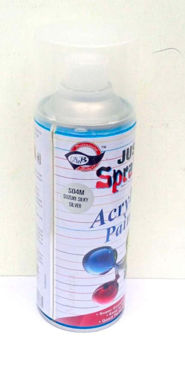 JUST SPRAY Silky Silver Spray Paint to Remove Scratches from Your Car