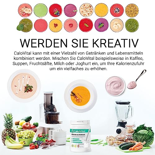 Trinknahrung hochkalorisch für Gewichtszunahme | Kohlenhydrate & Eiweiß als Kalorien Shake | Hochdosiert mit vielen Vitaminen | CaloVital - Premium Qualität aus Deutschland (Cookies & Cream 500g)