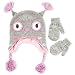 ABG Accessories Girls' Owl Hat and Mitten Set
