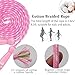 Jump Rope for Kids, Adjustable Toddler Jump Rope with Wooden Handle and Cotton Rope, Cute Skipping Rope for Boys and Girls Fitness Workout Exercise 8.5 Ft(Pink)