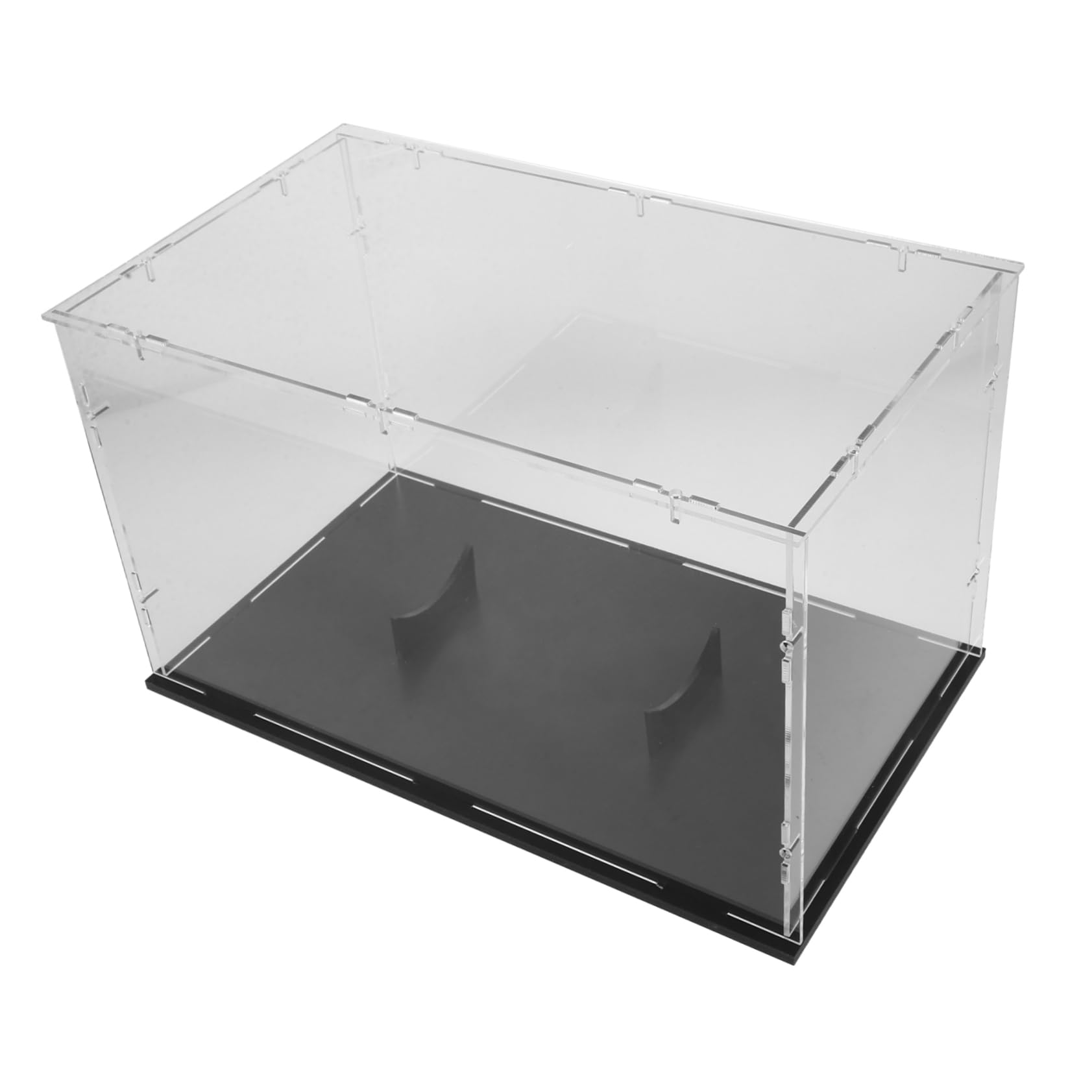 Vitrina para Balones de Rugby Desmontable Caja Acrílica Antipolvo Soporte Multiusos Diseño Resistente Exhibición de Rugby para Almacenamiento Deportivo
