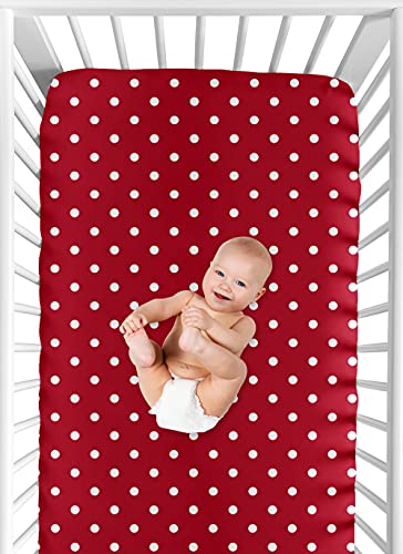 Polka Dot Ladybug Fitted Crib Sheet For Baby And Toddler Bedding Sets By Sweet Jojo Designs - Polka Dot Print #TOP3