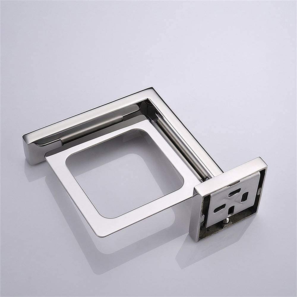 Soporte para cepillo de dientes cuadrado cromado montado en la pared de acero inoxidable soporte para cepillo de dientes accesorio de baño