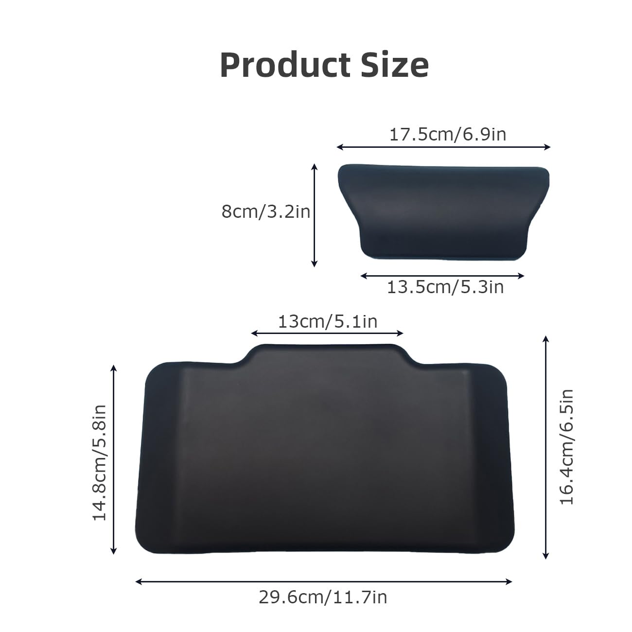 Motorcycle Passenger Back Pad Backrest Support Damping Pad PU Leather 3cm/1.18in Thickness Tail Motorcycle Luggage Box Back Cushion red