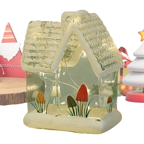 Village de Noël avec petites figurines : décoration de chambre intérieure et esprit de fête