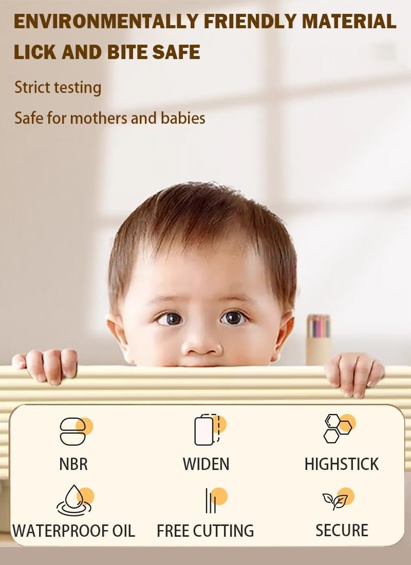 7.9" x 78.7" Kids Padded Wall Panels - 3D Soundproof Self-Adhesive Anti-Collision Wall Padding for Bedroom & Playroom, 2 Rolls, Color #2, Safe Wall Cushioning