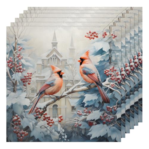 Servilletas de Tela Juego de 6 50.5x50.5 cm Multicolor miniatura 1
