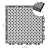 16 PCS Modular Interlocking Cushion Interlocking Floor Tiles with Hole Drainage Tiles Mat 10" x 10" Non Slip Pool Deck Mat Outdoor for Drain Deck Pool Patio Shower Kitchen Balcony(Grey)