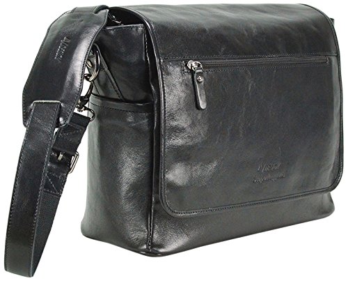 4V Design Simo - Bolsa Messenger, Color Negro