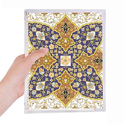Carnet de notes en spirale rechargeable papier épais et couverture florale