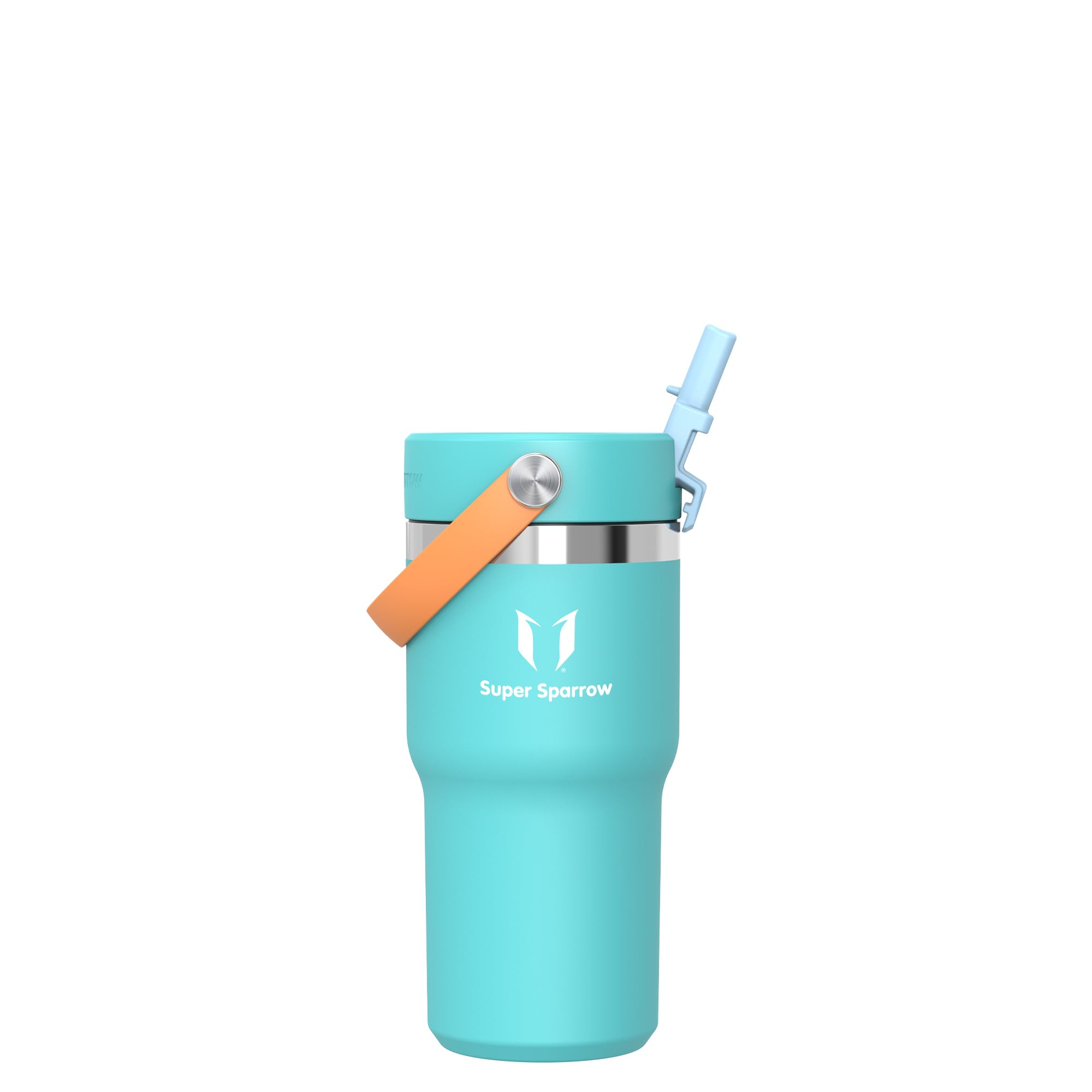 Sparrow Stainless Steel Drinking Bottle - Twistpath Thermos Flask with Flex Straw Lid - 900 ml - BPA-Free Thermal Mug  Leak-Proof Thermos Flask - Compatible with Standard Car Drink Holders