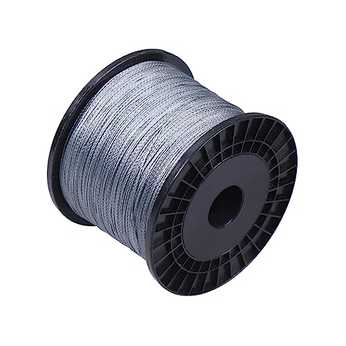 BESPORTBLE 4 Línea de Pesca Duradera de 300 m. Cable Cuerda de tríceps Alambre de jardín Alambre de Pesca Resistente Desgaste Cuerda de Pesca PE Alambre de Pesca Anti-mordida Grey