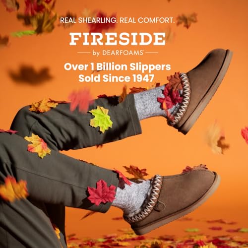 Image of Fireside by Dearfoams Men's Grafton Shearling Indoor /Outdoor Clog