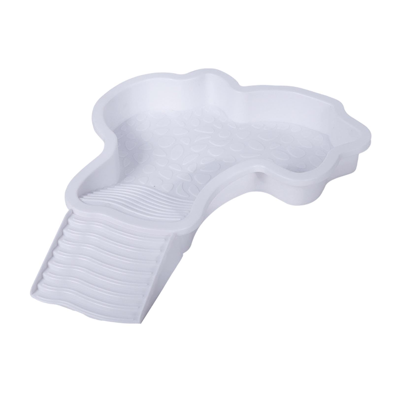 MERISHOPP®Reptile Bathing Pool with Slope Large Lizards Habitat for Gecko Turtle Snake White|Pet Supplies | Reptile Supplies| Reptile Supplies|1 Reptile Feeding Bowl-picture-20