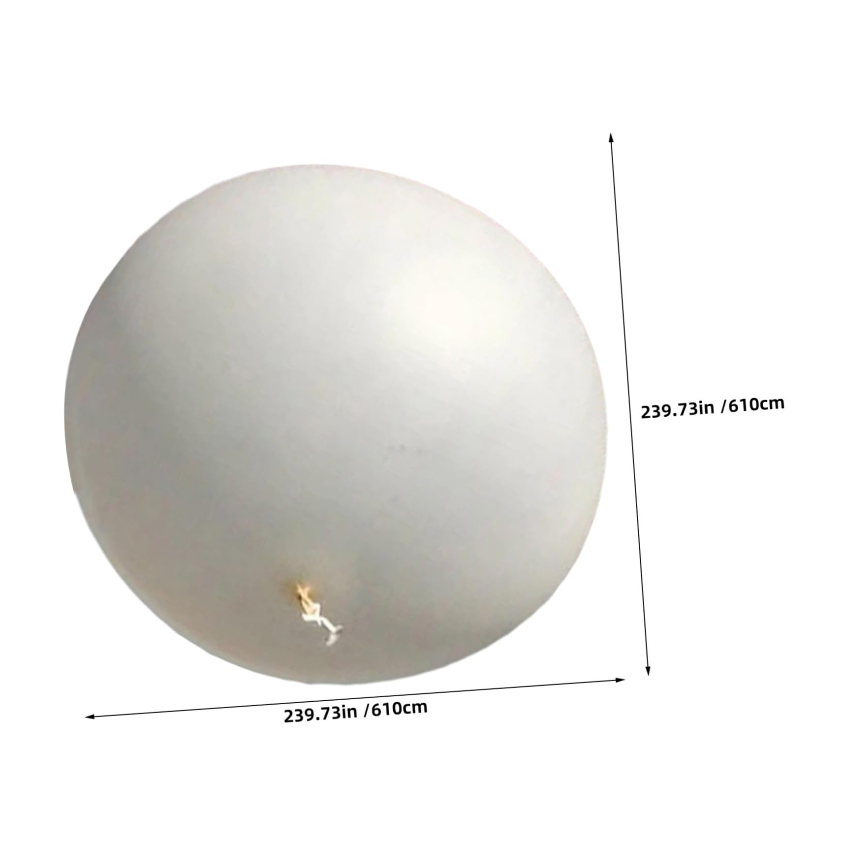 Toyvian Gigantyczny Lateksowy Balon Meteorologiczny Do Badań Naukowych i Pomiarów Atmosferycznych Inteligentny Balon Pogodowy Do Filmów z Powietrza Urodzin Ślubów i Dekoracji Imprezowych