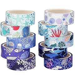 YUBX Ozean Washi Tape Set...