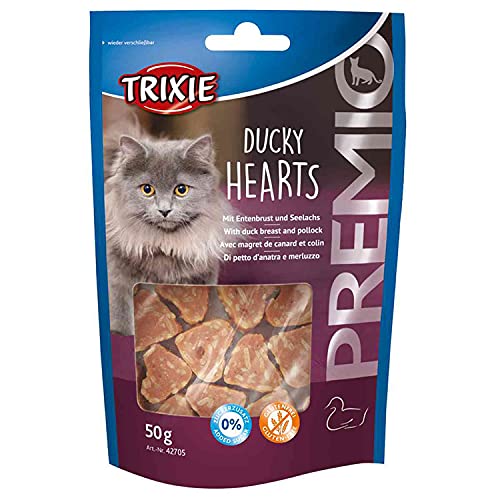 Trixie Premio Hearts Canard/Colin pour Chat 50 g