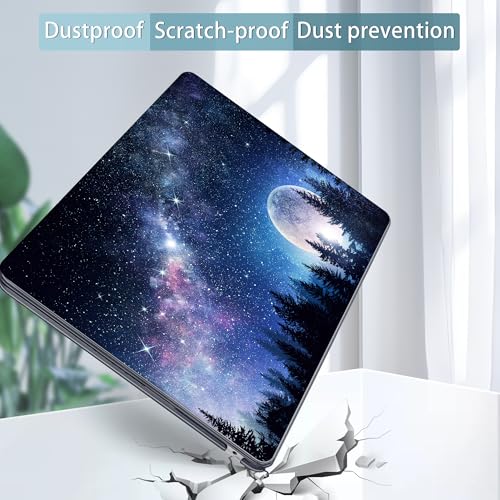 Image of Tuiklol for MacBook Air 13 inch Case M5 2026 M4 2025 M3 2024 M2 2022 Release Model A3449 A3240 A3113 A2681,Plastic Hard Shell Cover for MacBook Air 13.6 with Touch ID, Moonlight