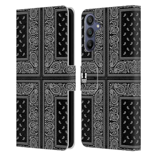 Carcasa Samsung Galaxy A15 Tipo Libro Antigolpes Funda de Cuero Negro con Ranuras para Tarjetas