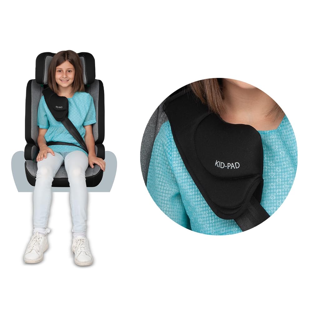 Foppapedretti Seggiolino Auto Street I-Size, per bambini da 76 a 150 cm di altezza, 15mesi-12 anni, conforme ECE R129, Fissaggio a 3 punti, Safe Body Protection, Protezione Impatti Laterali, Silver