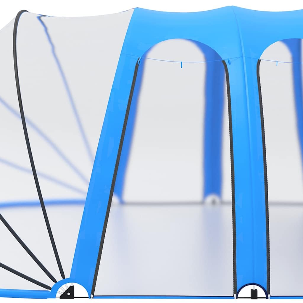Piscina a cupola ovale, 620 x 410 x 210 cm, in PVC con telaio in fibra di vetro, copertura impermeabile per piscina fuori terra fino a 5 m, con porte arrotolabili, protezione UV