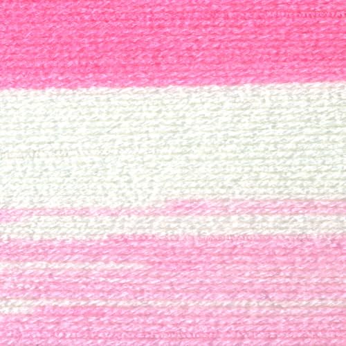 Image of Lion Brand Yarn, Ice Cream Big Scoop, Baby Blanket Yarn, Strawberry, 2 Pack