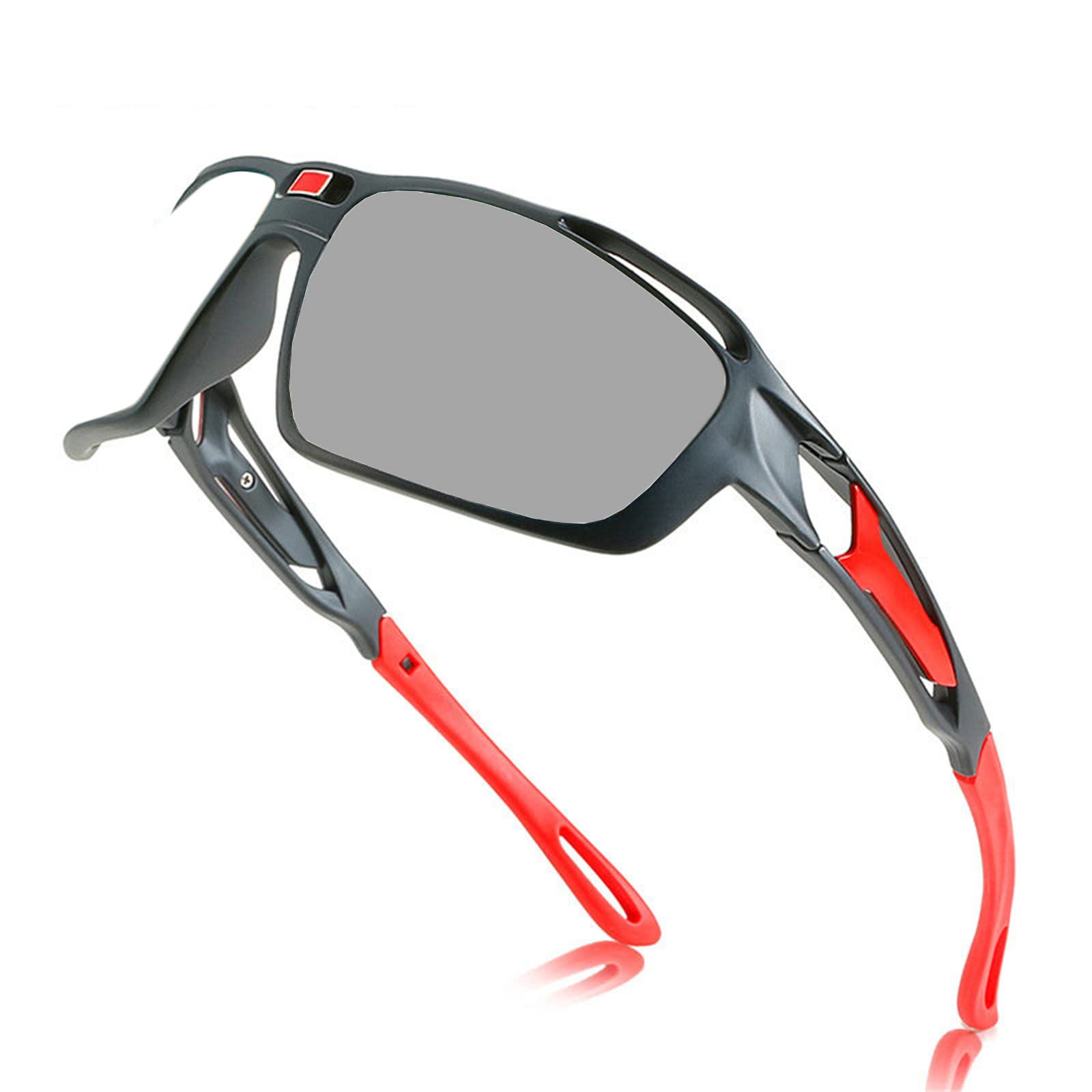 Transition Photochromic Reading Glasses for Mens Womens, Outdoor Square Sports fishing Sunglasses Readers 0~+4.00