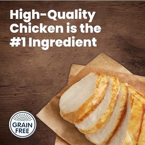 Blue Buffalo Delights Rotisserie Chicken Flavor Natural Grain Free Wet Dog Food for Small Breed Dogs in Hearty Gravy with Natural Ingredients, Vitamins & Minerals, 3.5-oz. Each (12 Cups)