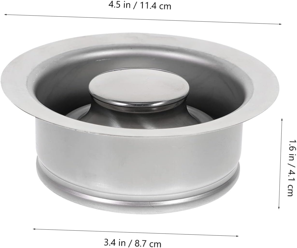 POPETPOP 3pcs Disposal Flange Stopper for Kitchen Sink Drain Kit Easy Installation Garbage Disposal Flange Seal Resistant Sink Accessories